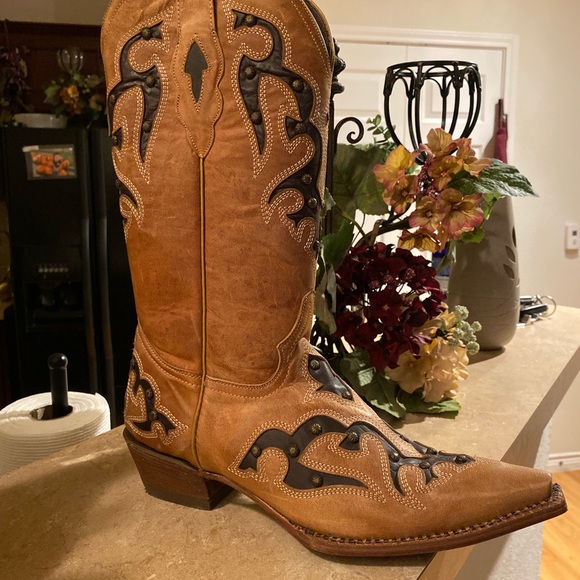 Pecos Bill genuine leather boots in a size 8 NEW - Picture 5 of 7